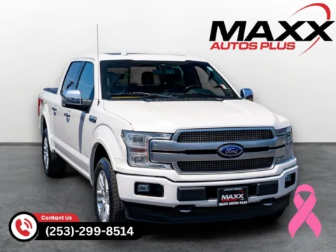 White 2018 Ford F-150 Platinum for sale in Puyallup, WA