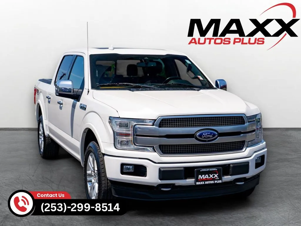 White 2018 Ford F-150 Platinum for sale in Puyallup, WA