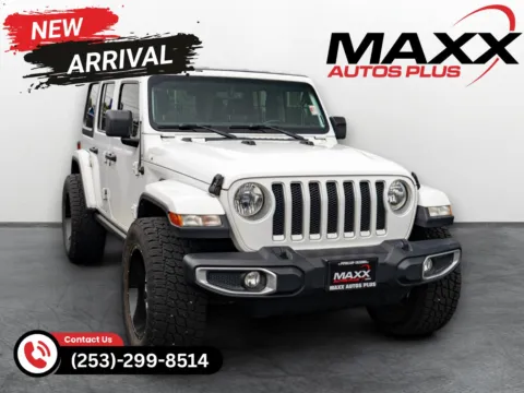 White 2018 Jeep Wrangler Unlimited Sahara for sale in Puyallup, WA