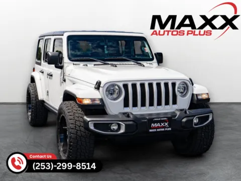 White 2018 Jeep Wrangler Unlimited Sahara for sale in Puyallup, WA