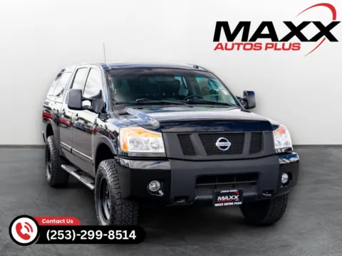 Black 2011 Nissan Titan PRO-4X for sale in Puyallup, WA
