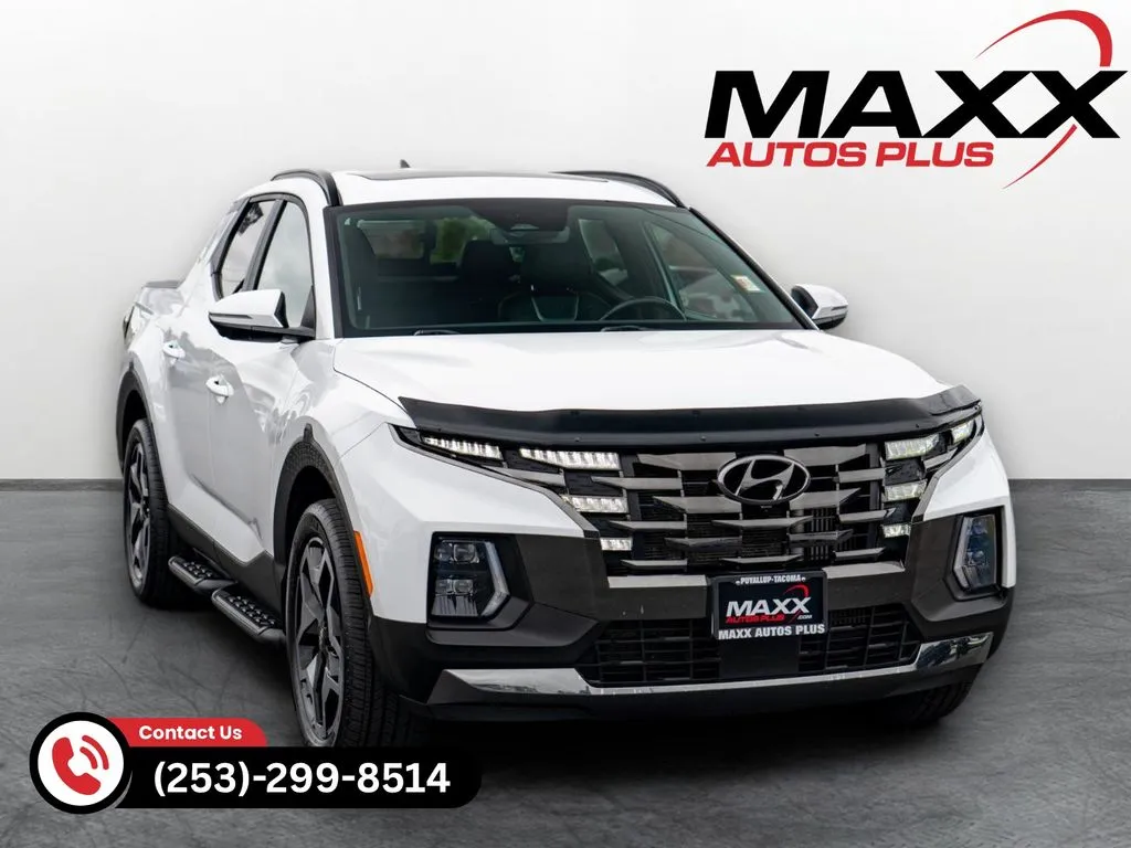 White 2022 Hyundai Santa Cruz Limited for sale in Puyallup, WA