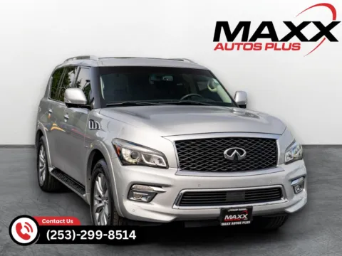 Silver 2015 INFINITI QX80 for sale in Puyallup, WA