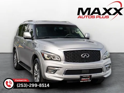 Silver 2015 INFINITI QX80 for sale in Puyallup, WA