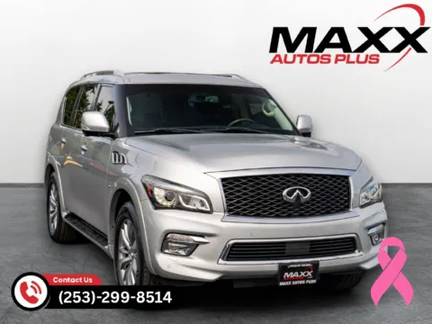 Silver 2015 INFINITI QX80 for sale in Puyallup, WA