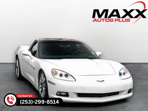 White 2009 Chevrolet Corvette w/3LT for sale in Puyallup, WA