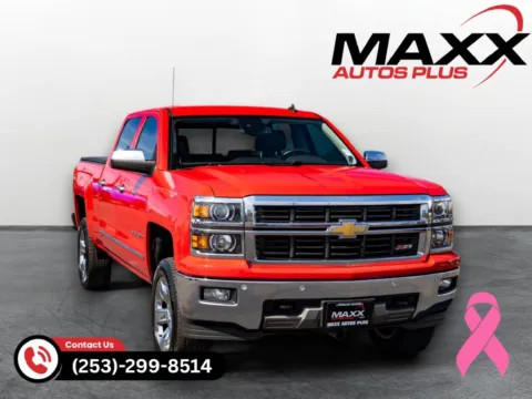 Red 2014 Chevrolet Silverado 1500 LTZ for sale in Puyallup, WA