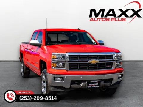 Red 2014 Chevrolet Silverado 1500 LTZ for sale in Puyallup, WA