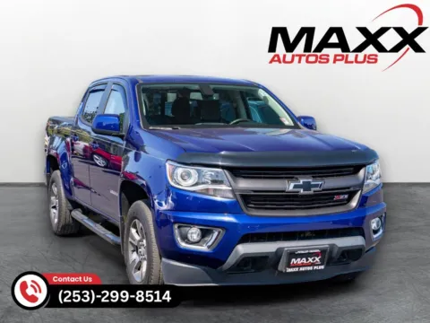 Blue 2016 Chevrolet Colorado Z71 for sale in Puyallup, WA