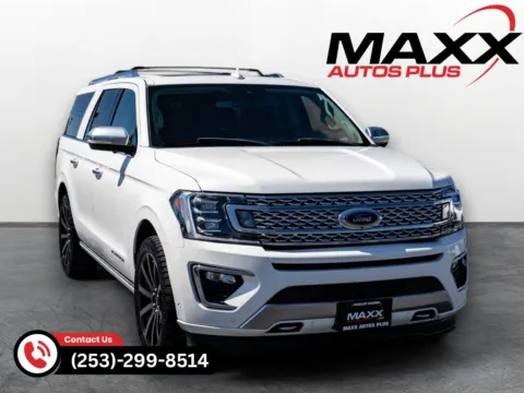 White 2020 Ford Expedition Max Platinum for sale in Puyallup, WA