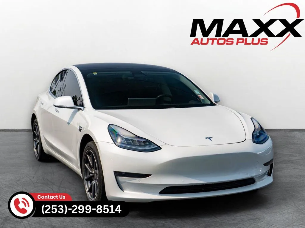 White 2019 Tesla Model 3 Standard for sale in Puyallup, WA