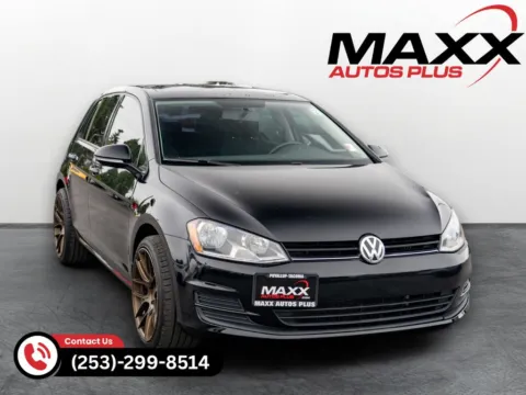 Black 2016 Volkswagen Golf TSI S 4-Door for sale in Puyallup, WA