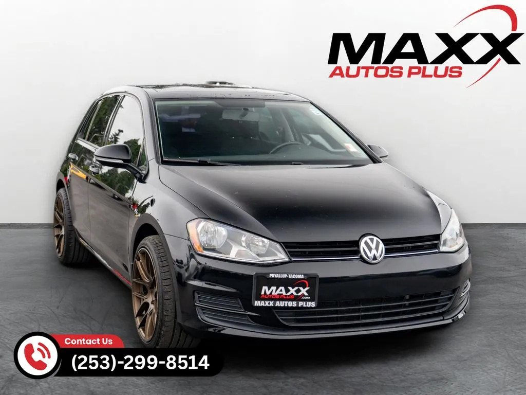 Black 2016 Volkswagen Golf TSI S 4-Door for sale in Puyallup, WA
