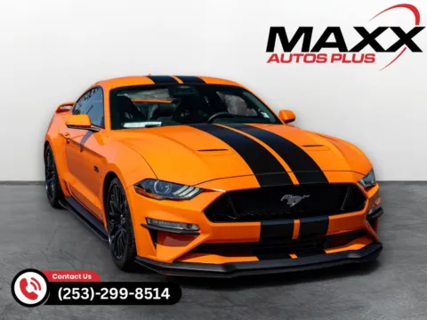 Orange 2020 Ford Mustang GT Premium for sale in Puyallup, WA