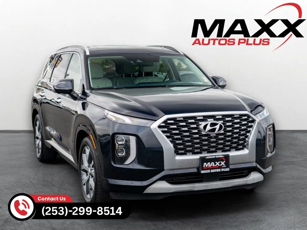 Blue 2021 Hyundai Palisade Limited for sale in Puyallup, WA