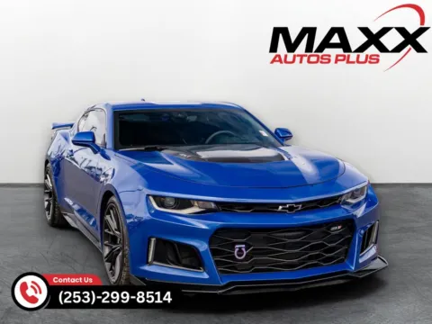 Blue 2021 Chevrolet Camaro ZL1 for sale in Puyallup, WA