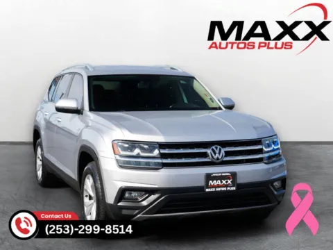 Silver 2018 Volkswagen Atlas 3.6L V6 SE for sale in Puyallup, WA