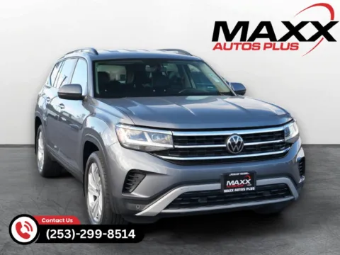 Gray 2021 Volkswagen Atlas 3.6L V6 SE w/Technology for sale in Puyallup, WA