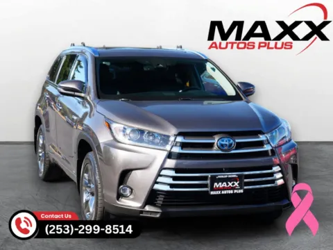 Gray 2019 Toyota Highlander Hybrid Limited Platinum for sale in Puyallup, WA