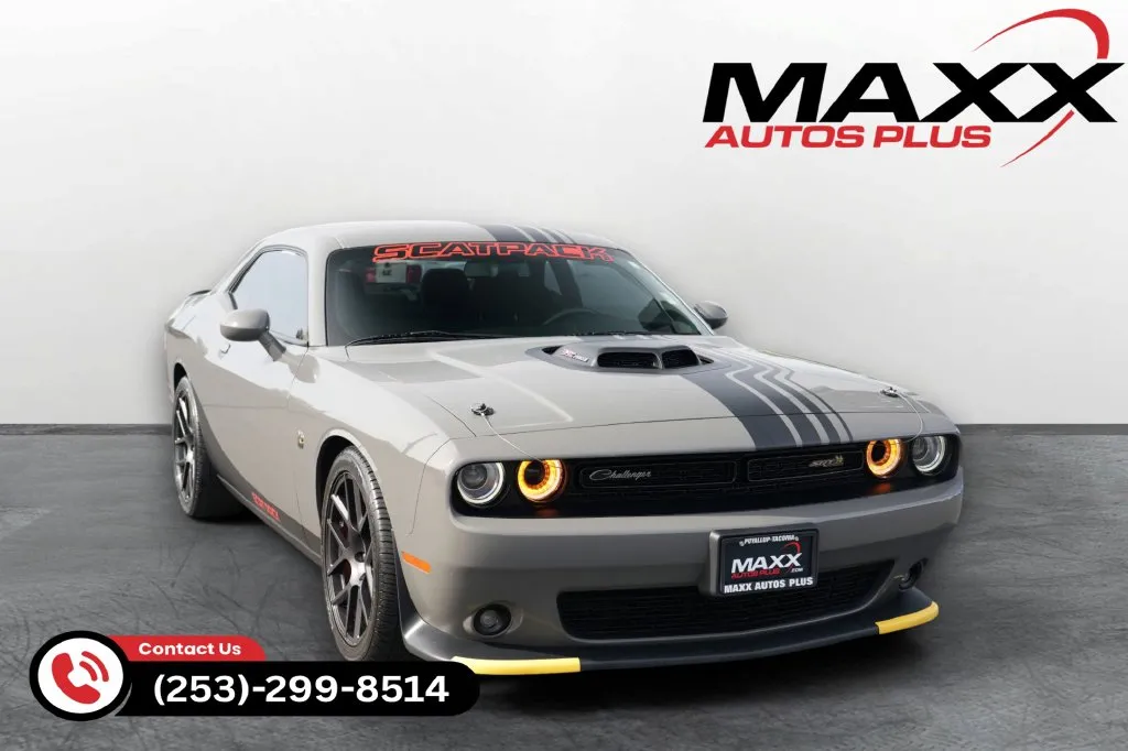 Gray 2018 Dodge Challenger 392 Hemi Scat Pack Shaker for sale in Puyallup, WA