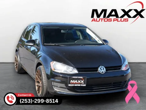 Black 2016 Volkswagen Golf TSI S 4-Door for sale in Puyallup, WA