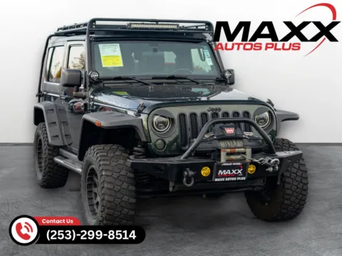 Green 2011 Jeep Wrangler Rubicon for sale in Puyallup, WA