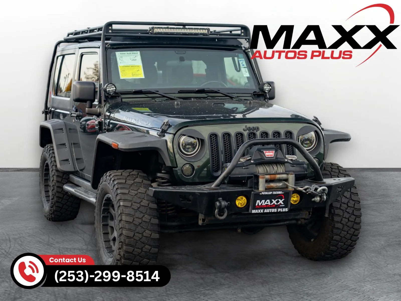 Green 2011 Jeep Wrangler Rubicon for sale in Puyallup, WA