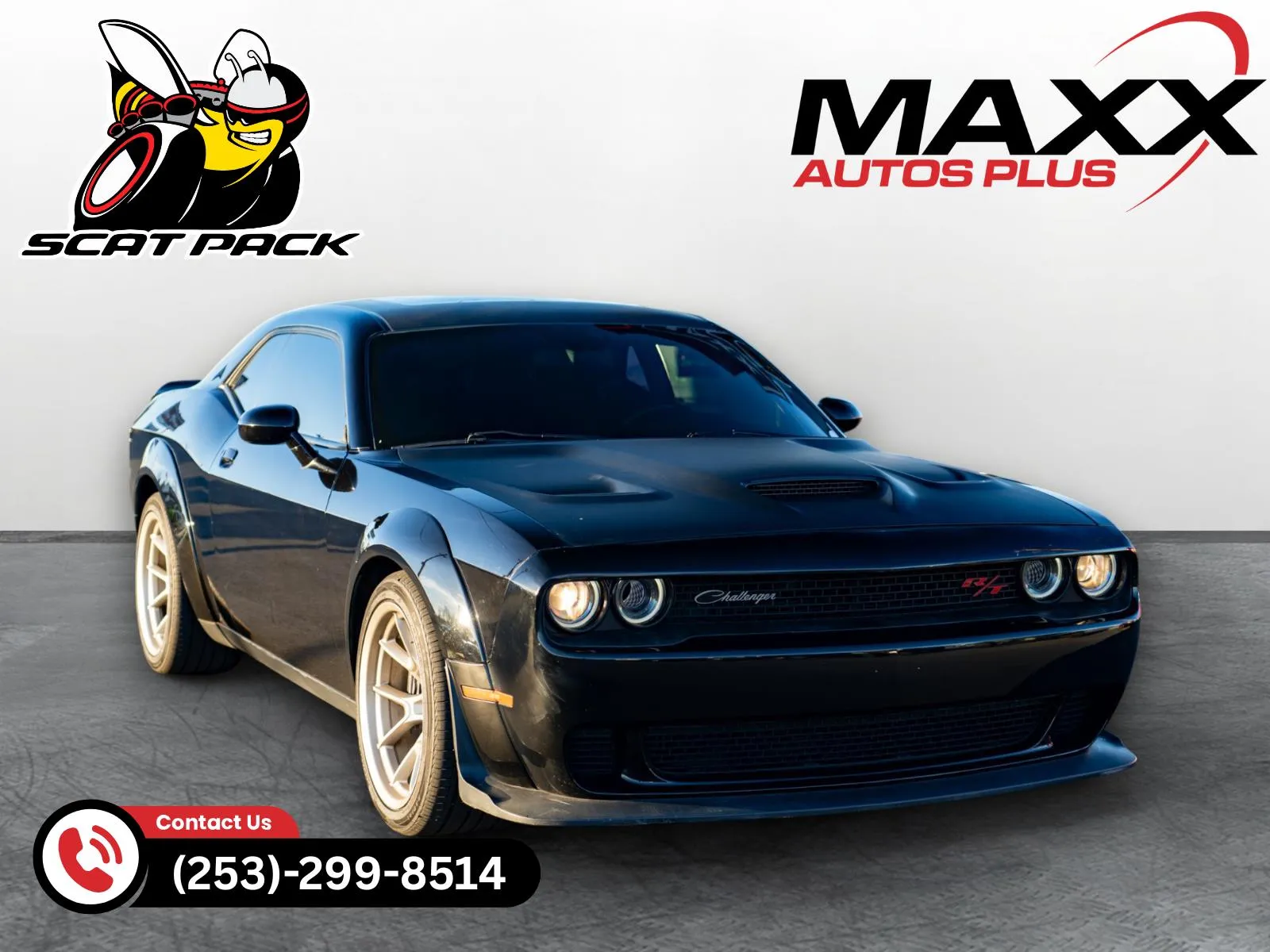 Black 2020 Dodge Challenger R/T Scat Pack Widebody for sale in Puyallup, WA