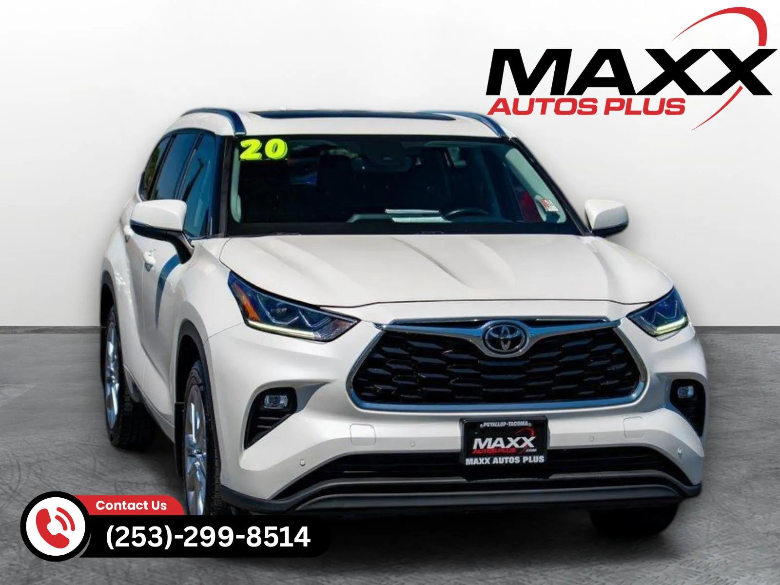 White 2020 Toyota Highlander Limited Sport Utility 4D for sale in Puyallup, WA