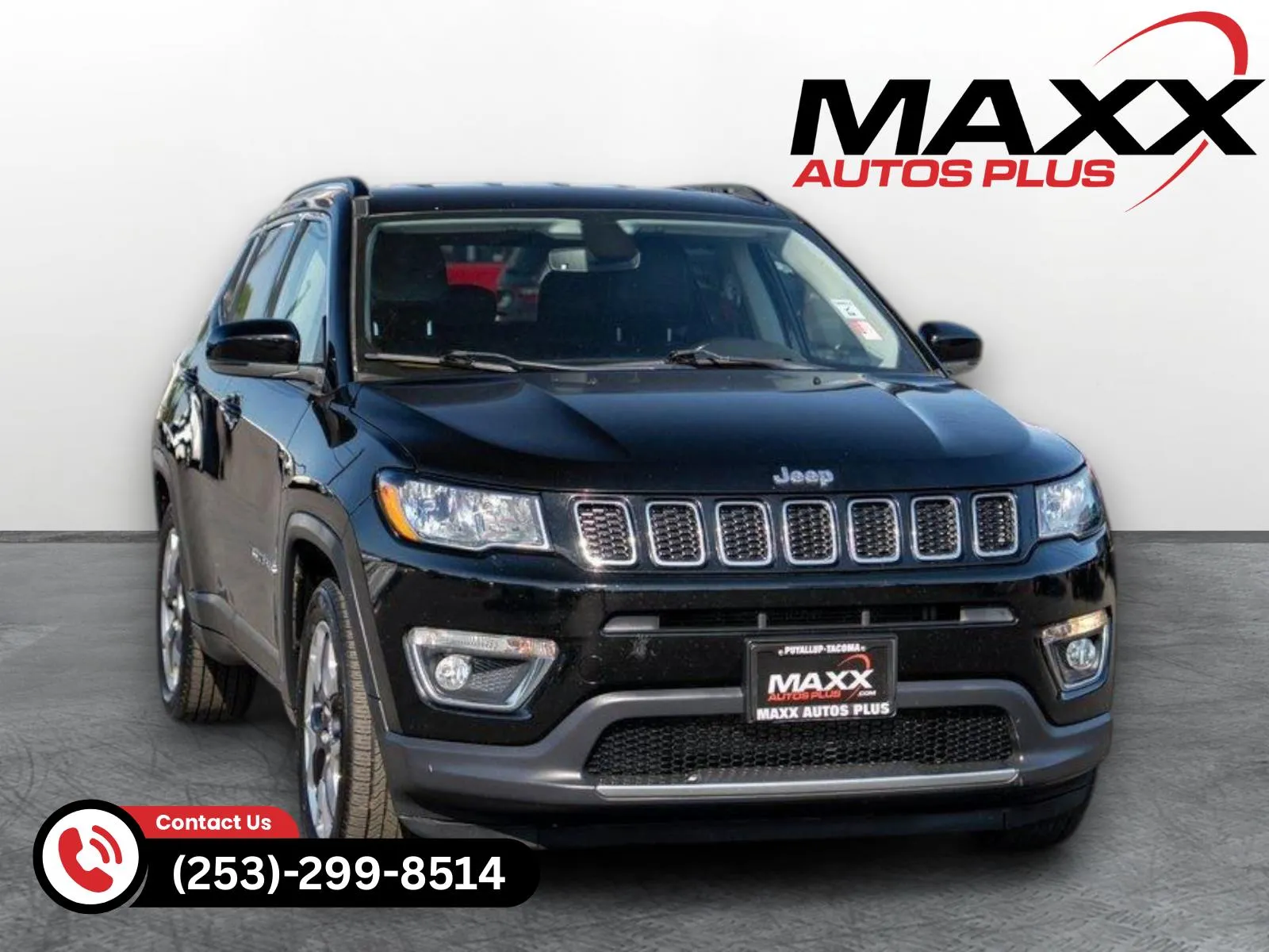 Black 2020 Jeep Compass Limited for sale in Puyallup, WA