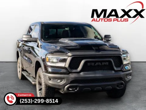 Black 2020 Ram 1500 Rebel for sale in Puyallup, WA