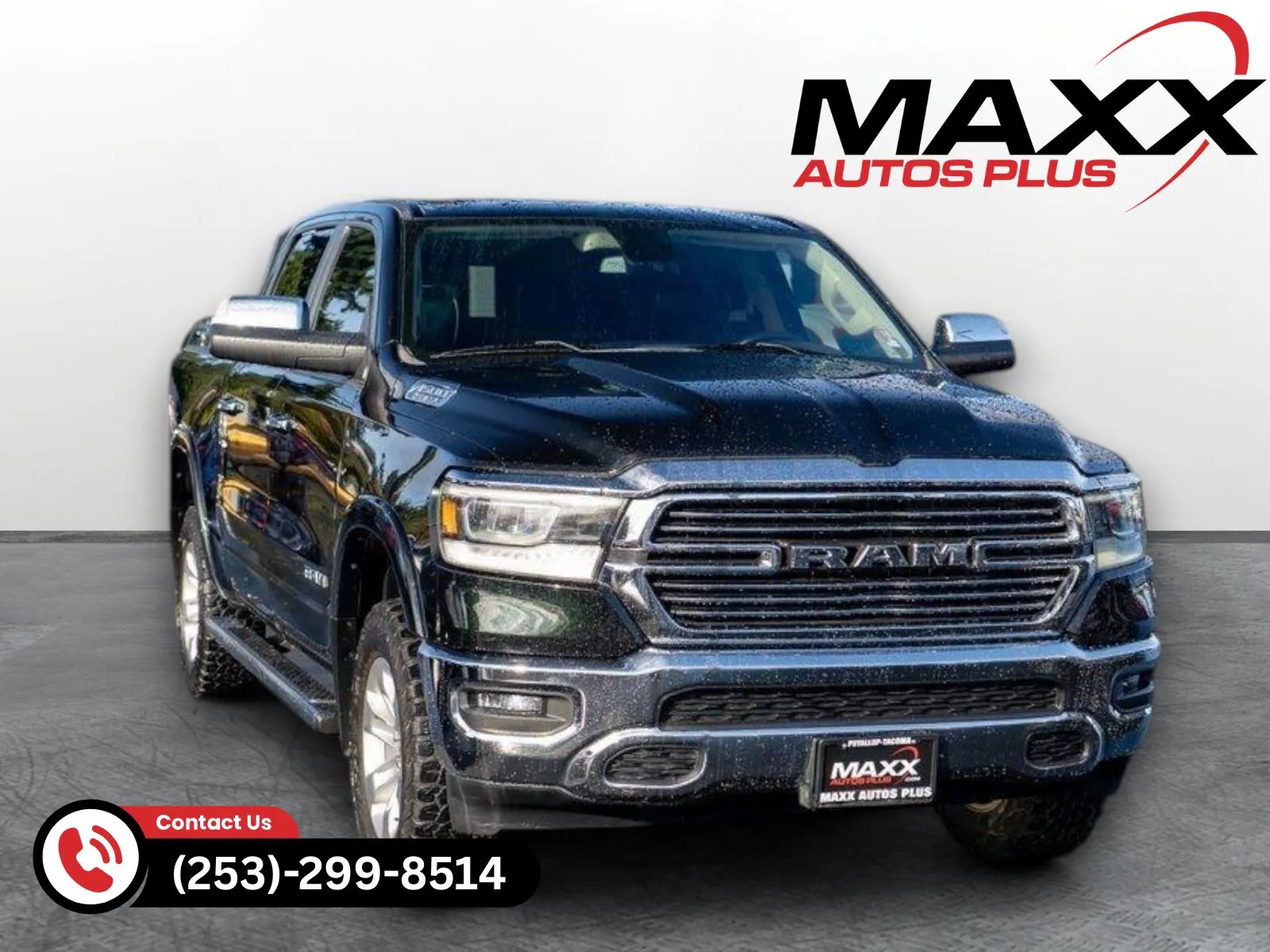 Black 2019 Ram 1500 Laramie for sale in Puyallup, WA