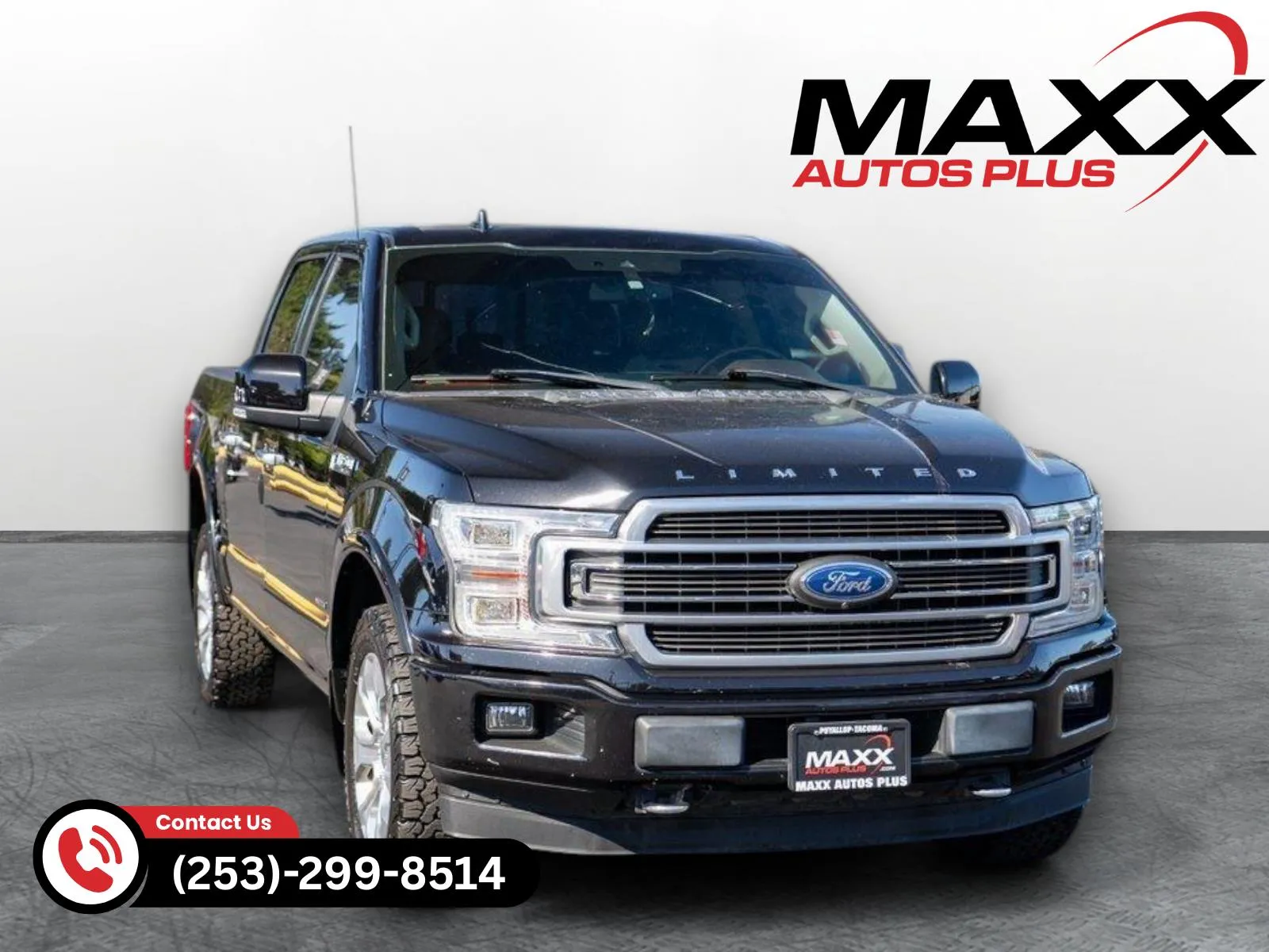 Black 2019 Ford F-150 Limited for sale in Puyallup, WA
