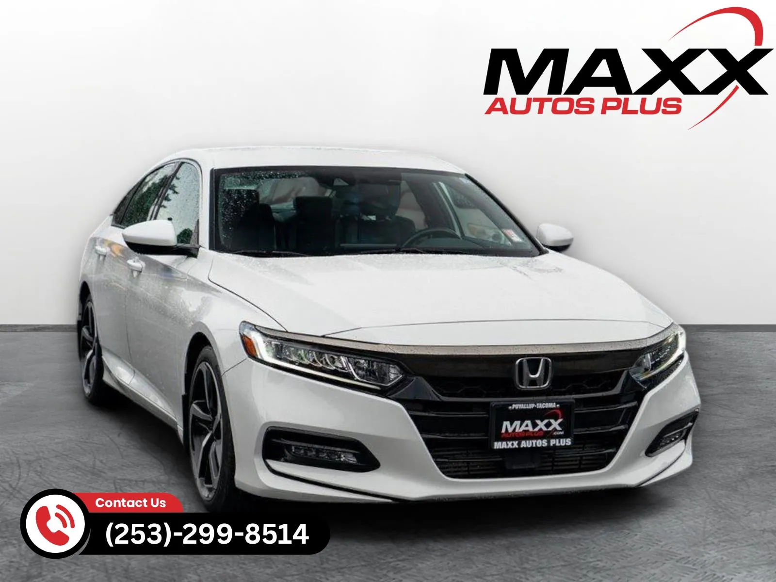 White 2018 Honda Accord Sedan Sport 1.5T for sale in Puyallup, WA