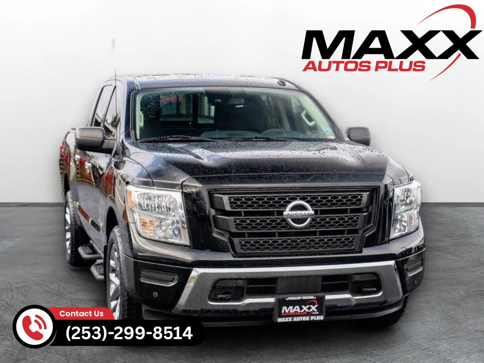 Black 2021 Nissan Titan Crew Cab SV Pickup 4D 5 1/2 ft for sale in Puyallup, WA