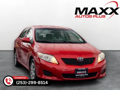 Red 2009 Toyota Corolla LE Sedan 4D for sale in Puyallup, WA
