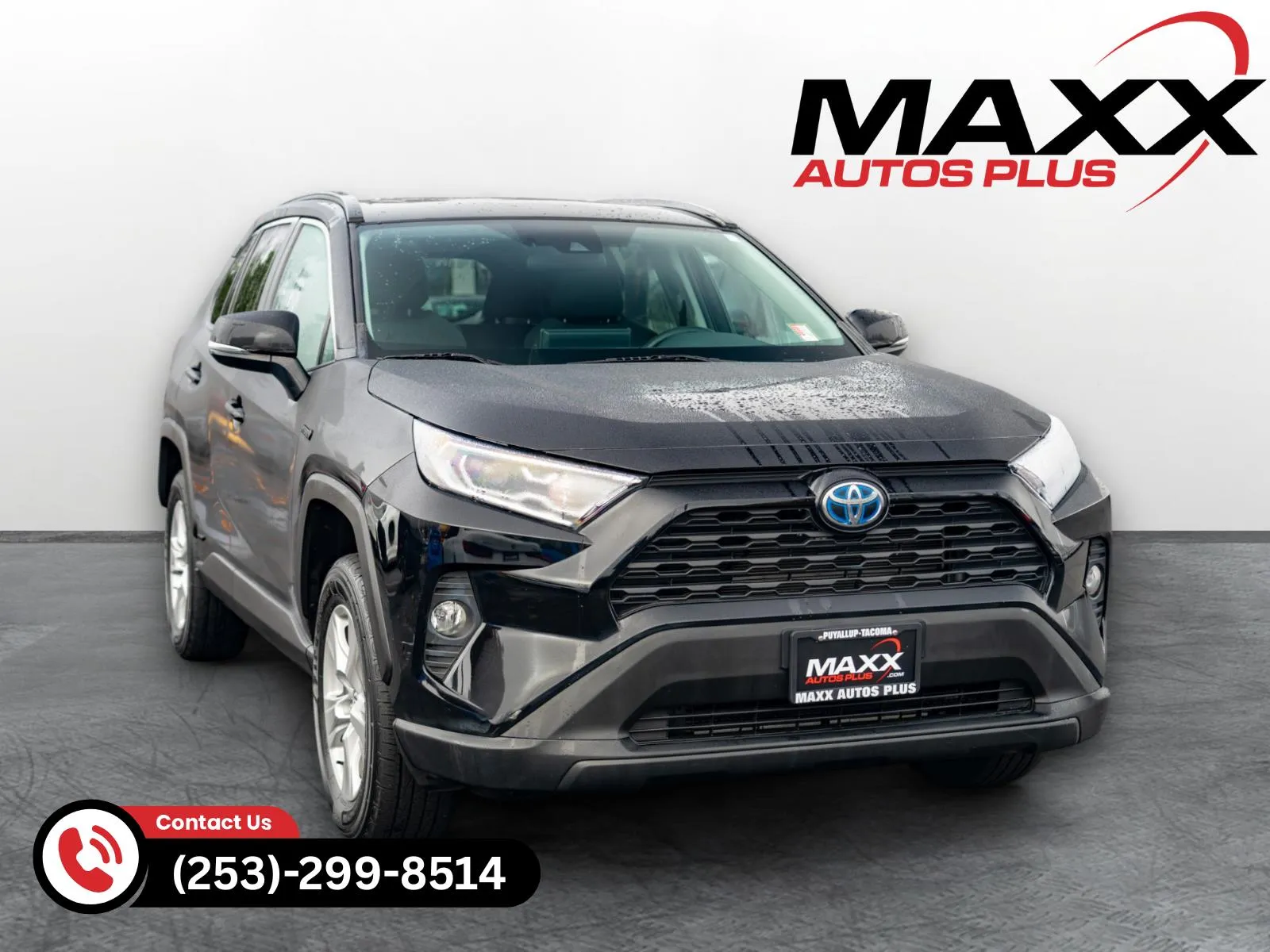 Black 2020 Toyota RAV4 Hybrid XLE for sale in Puyallup, WA
