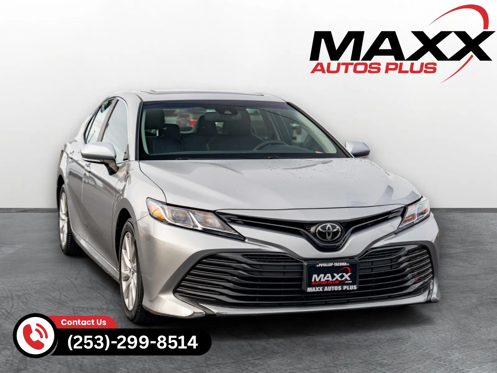 Silver 2018 Toyota Camry LE for sale in Puyallup, WA
