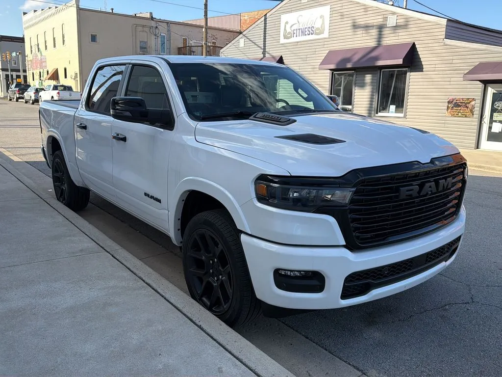 White 2026 Ram 1500 Laramie for sale in Dunkirk, IN