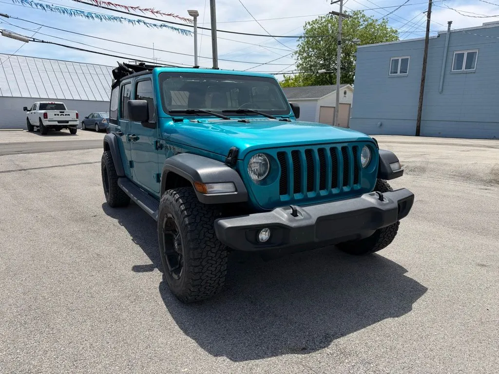 Blue 2020 Jeep Wrangler Unlimited Sport S for sale in Dunkirk, IN