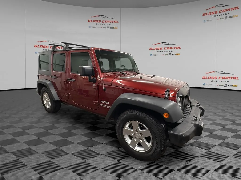 Red 2010 Jeep Wrangler Unlimited Sport for sale in Dunkirk, IN