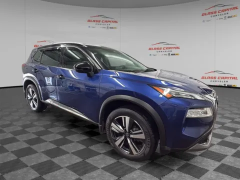 Blue 2021 Nissan Rogue SL for sale in Dunkirk, IN