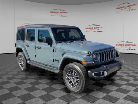 Gray 2026 Jeep Wrangler Sahara for sale in Dunkirk, IN