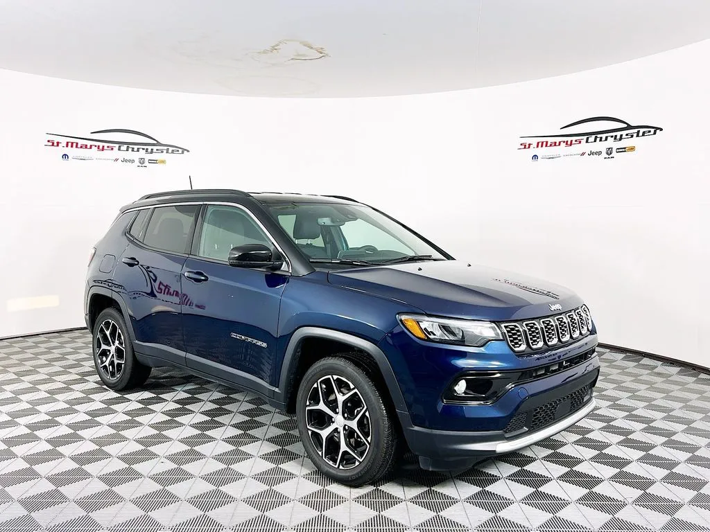 Blue 2024 Jeep Compass Limited for sale in Saint Marys, OH