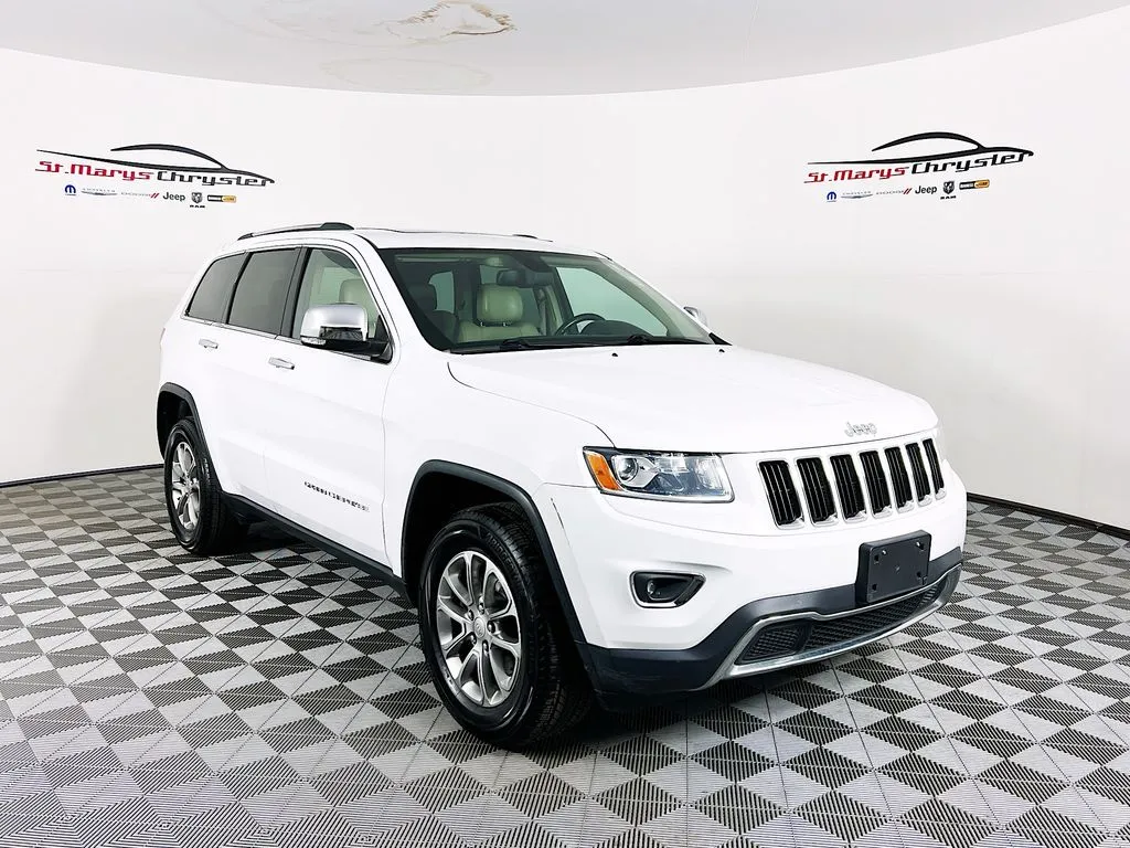 White 2014 Jeep Grand Cherokee Limited for sale in Saint Marys, OH