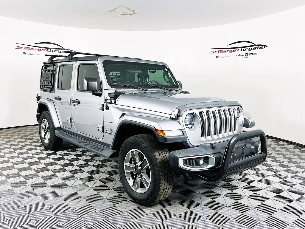 Silver 2019 Jeep Wrangler Unlimited Sahara for sale in Saint Marys, OH