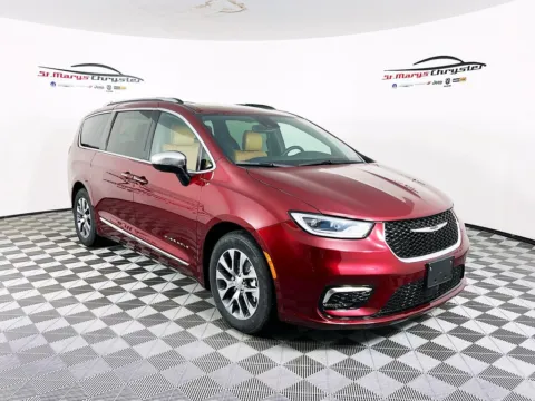 Red 2023 Chrysler Pacifica Hybrid Pinnacle for sale in Saint Marys, OH