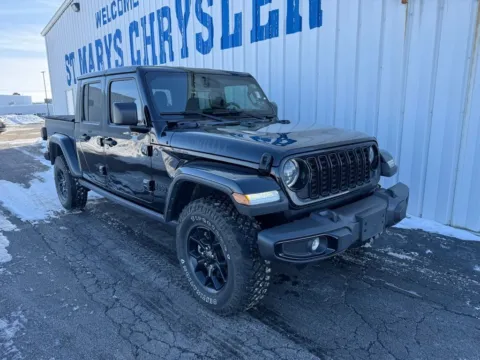 Black 2024 Jeep Gladiator Willys for sale in Saint Marys, OH