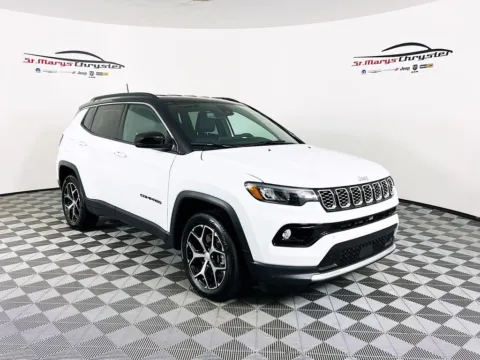 White 2024 Jeep Compass Limited for sale in Saint Marys, OH