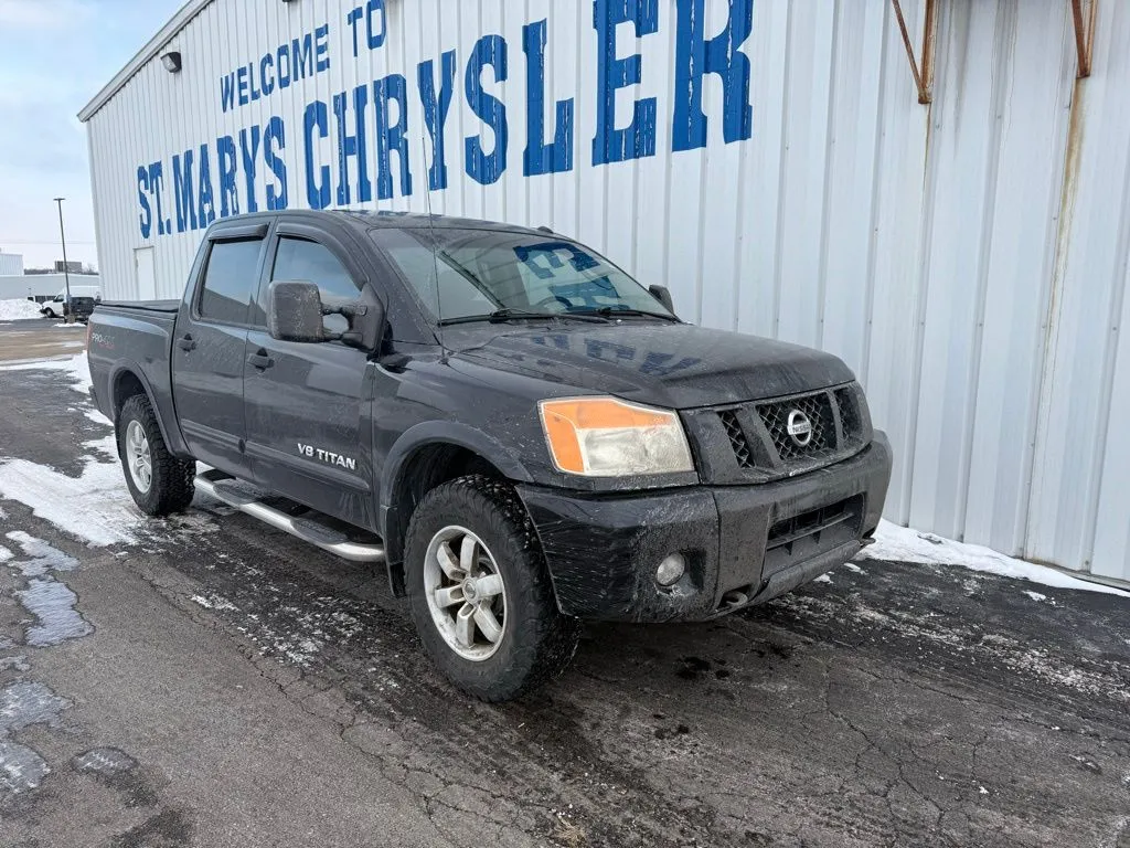 Black 2011 Nissan Titan PRO-4X for sale in Saint Marys, OH